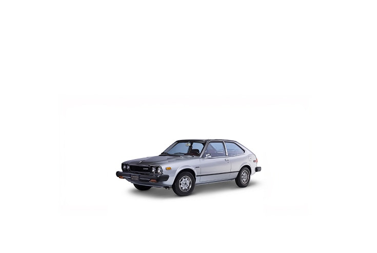 1976 Honda Accord, three-quarter view, in a professional studio environment. 1976 Honda Accord, three-quarter view, in a professional studio environment.